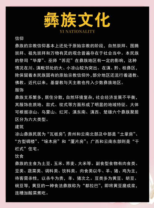 云南彝族风俗禁忌 古老民族的文化密码
