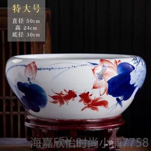 陶瓷缸适合养什么鱼，陶瓷复古鱼缸养孔雀鱼挺好，养金鱼需勤打理