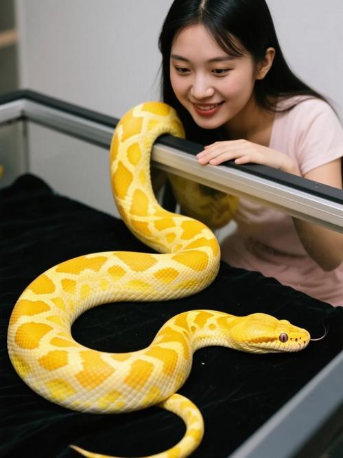 日本女人养蟒蛇,日本女性与蟒蛇亲密互动,探讨人与动物关系的复杂性 日本女人养蟒蛇,日本女性与蟒蛇亲密互动,探讨人与动物关系的复杂性