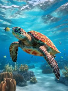 海龟生活在海底多少米，别让它们撑不下去